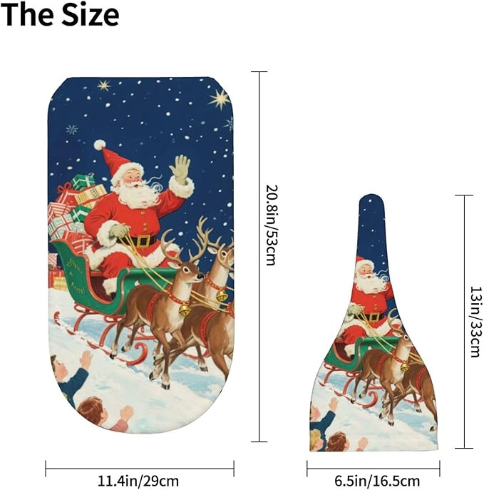 Christmas Baby Swaddle Blanket and Hat Set for Newborn Boys Girls Soft Infant Wrap Sleep 0-6 Months Xmas Santa