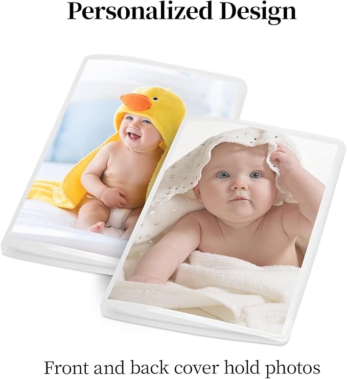 Vienrose Small Photo Album 6-Pack 5 x 7 Photo Book Album, Each Picture Book Holds 52 Photos Mini Photo Book with Customizable Cover, Postcard Album, Baby Photo Albums (Transparent)
