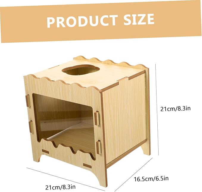 Totority Hamster Hideout Digging Box Plaything for Small Animals for Dwarf Hamsters and Gerbils Indoor Outdoor Use Enhances Pet Interaction and Comfort