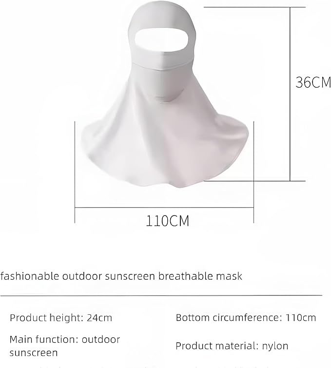 Face Cover for Sun Protection UPF 50+ UV Neck Protection UV Face Mask Covering Eye