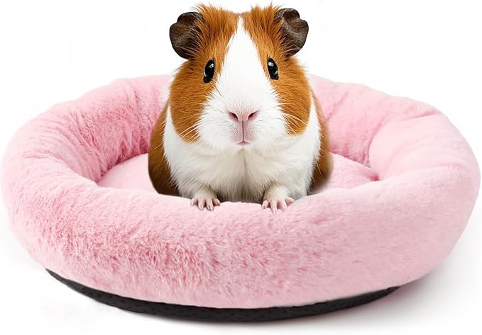 FEBSNOW Guinea Pig Bed, Soft Fleece Hamster Bed for Small Animals | Washable Warm Fleece Material, For Guinea Pigs and Hamsters, Cosy Sleeping and Hiding Spot, Anti-Slip Bottom