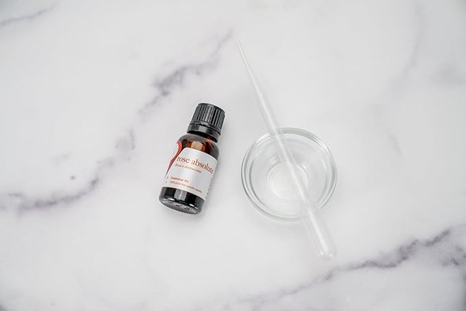 Aromatics International Premium Organic Rose Absolute Essential Oil 5ml | 100% Pure Essential Oil for Diffusion & Aromatherapy