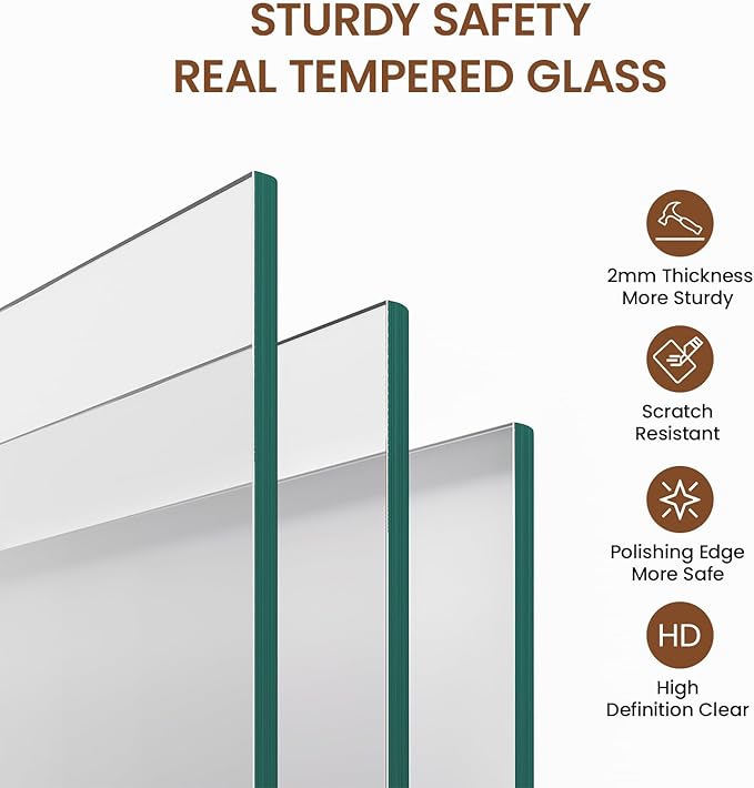 11x14 Picture Frame Natural Oak Wood From California-USA with Real Tempered Glass, Handcrafted 11 x 14 Diploma Frame Matted to 8x10 Photo,Certificate,Degree,Graduation Picture Display on Wall Decor