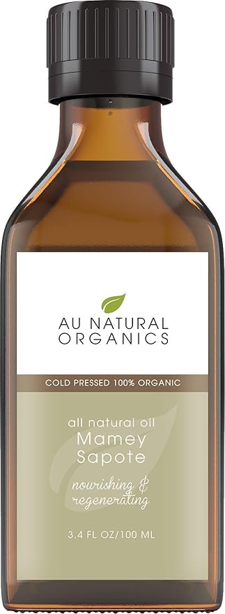 Mamey Sapote Oil - Aceite De Hueso De Mamey | Cold Pressed, Extra Virgin Natural Moisturizer for Skin, Face, Body & Hair | Unrefined, Non-GMO, Food & Therapeutic Grade 3.4oz/100ml
