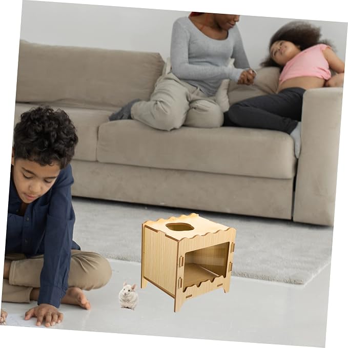 Happyyami Hamster Digging Box Comfortable Hideout for Small Pets for Hamsters and Guinea Pigs Enrichment Toy for Exercise and Interaction