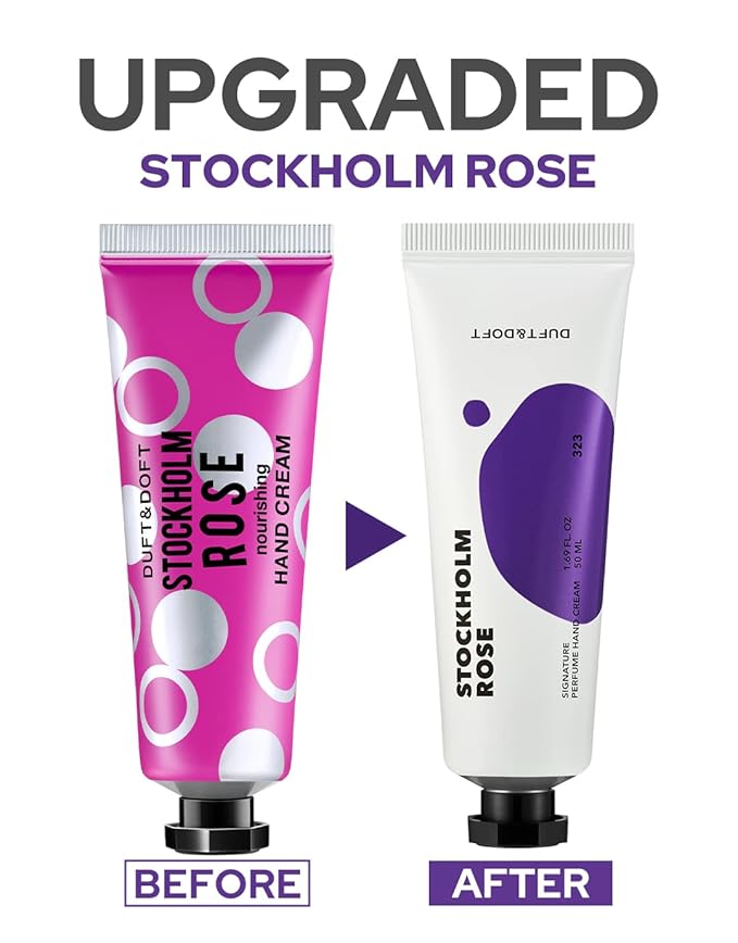 DUFT&DOFT Stockholm Rose Signature Perufume Nourishing Hand Cream, Non-greasy, Refreshing Hydration, Shea Butter, Vitamin E, Feel-Good Fragrance – 1.69 oz.