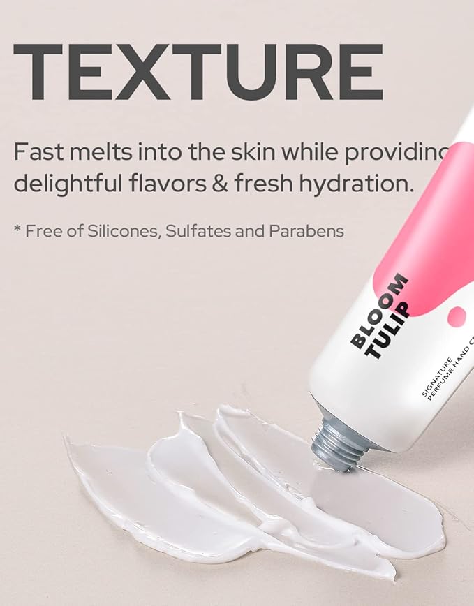 DUFT&DOFT Bloom Tulip Signature Perufume Nourishing Hand Cream, Non-greasy, Refreshing Hydration, Shea Butter, Vitamin E, Feel-Good Fragrance – 1.69 oz.