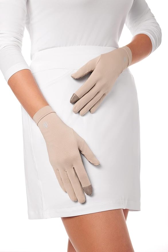 Coolibar Full Finger UV Sun Gloves - UPF 50+ Sun Protection - Gannett