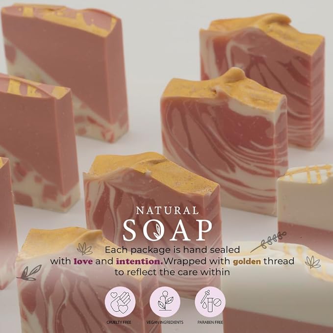 Natural Handcrafted Organic Soap Bars 12 Pack Natural Bar Soap Bridal Shower Gifts Handmade Soap Organic Bar Soap