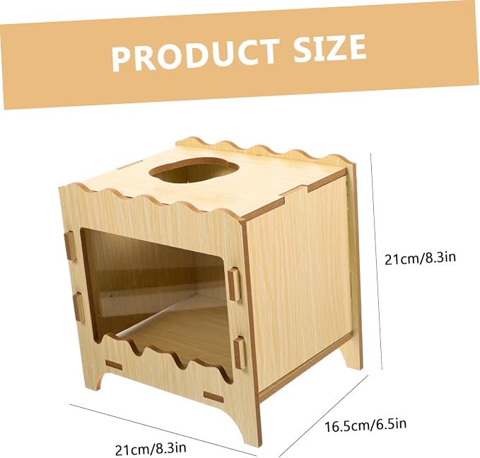 Mipcase Hamster Digging Toy Box Comfortable Small Pets Hideout Nest Indoor Outdoor Interactive Digging House for Hamsters and Gerbils