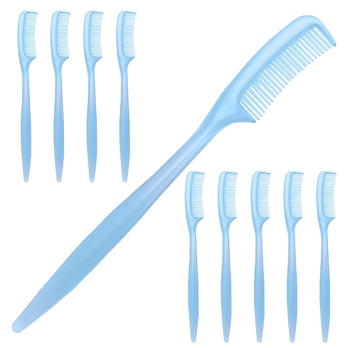 Bunny Brush, 10 Pieces Small Animal Hair Grooming Tool, 9cm, Hamster Cleaning Supplies, Ferret Coat Care Accessory, Sensitive Skin Grooming Comb, For Tiny Pet Indoor Home Daily Care