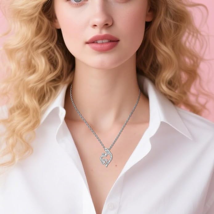 Miscarriage Necklace Gifts for Mothers 925 Sterling Silver Mommy of An Angel Pendant Memorial Jewelry Loss of Pregnancy Sympathy Gifts for Women