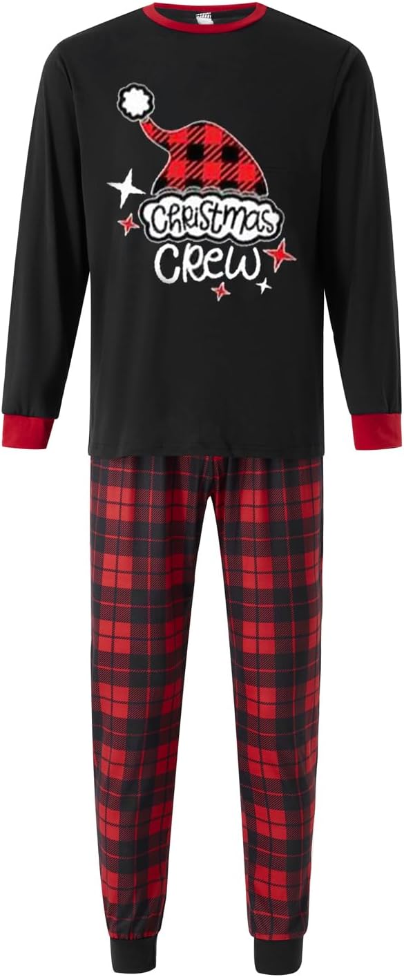 Matching Family Christmas Pajamas Set Elk/Tree/Plaid Holiday Sleepwear Xmas Family Jammies