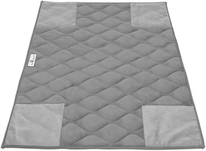 Paw Inspired PopCorner Washable Fleece Cage Liners, C&C 2x3, Gray | Reinforced Corners, Super Absorbent Mat, Bedding, Waterproof Bottom, Guinea Pigs, Ferrets, Rabbits, Hamsters, Small Animals