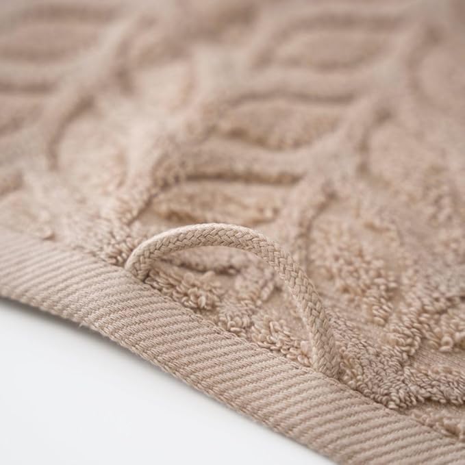 Turkish Cotton Ultra-Soft Plush Absorbent Quick Dry Bathroom Towel Set, Made in Turkey (Sand Beige, Bath Sheet)