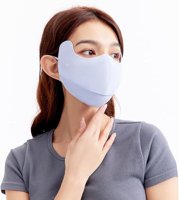 Sun Protection UPF 50+ UV Face Cover Summer Face Mask Neck Gaiter with Ear Loops SLN3M308