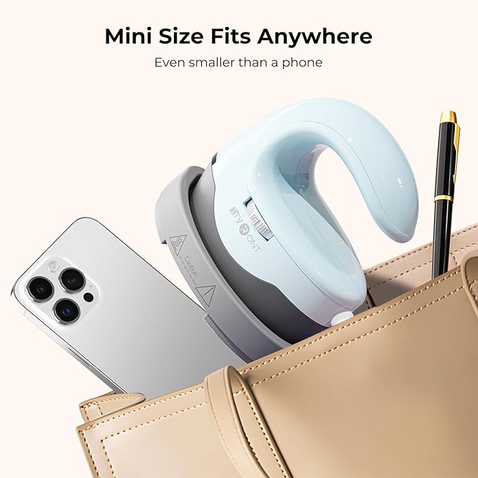 HTVRONT Heat Press H1 Mini Heat Press Machine, Small Heat Press Portable Iron Press Machine for T Shirts, Hats, Heating Transfer Projects (H1 Bubble Blue)