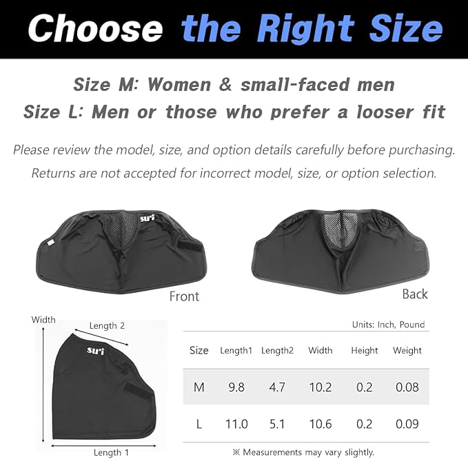 KOREA (Type A) UV Sun Protection Balaclava Half Face Mask - For Golf, Hiking, Running, Cycling & Outdoor Sports