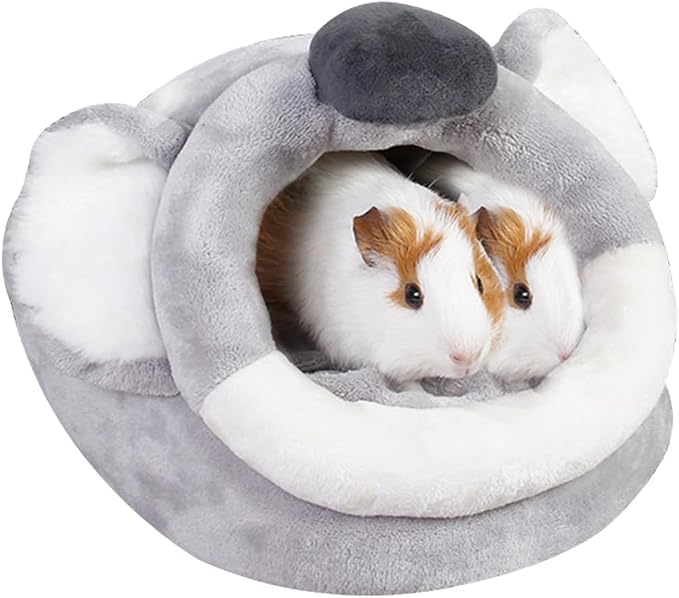 EAEDMY Guinea Pig Bed House & Hideout for Rat Bearded Dragon Hedgehog Ferret to Sleep and Hide, Guinea Pig Cage Accessories Habitat Décor (X-Large, 4.Koala)
