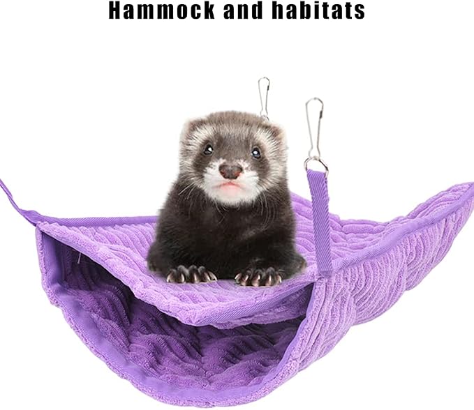 Large Ferret Hammock, Hanging Tunnel Bed for Cage Rats Chinchilla