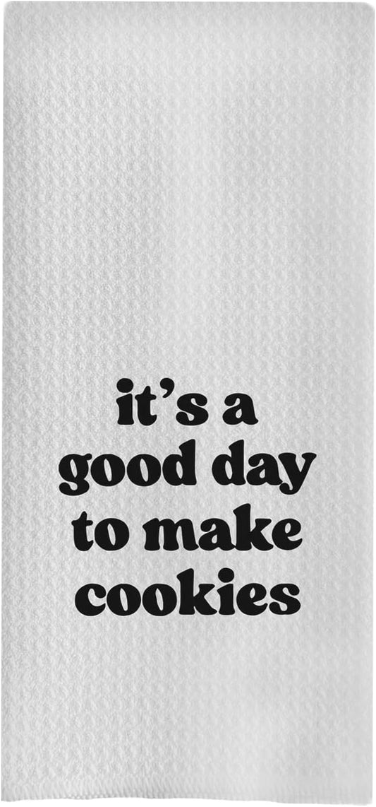 Baking Towels, Tea Towels for Baking, Gifts for Bakers, Cookie Lovers, Cooks, 16x24 (08)
