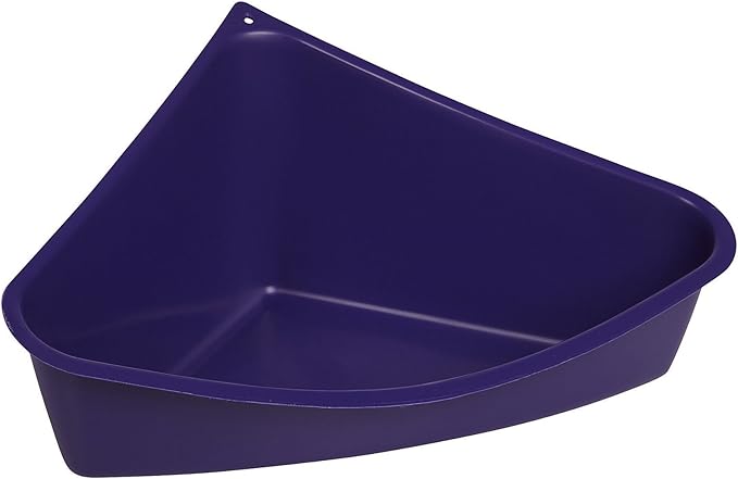 Lixit Corner Litter Pan for Ferrets, Rabbits, Rats, Guinea Pigs and Other Small Animals. (Blue Pack of 1)