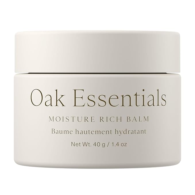 Oak Essentials Moisture Rich Balm | Nourishing Face Balm with Sea Buckthorn & Borage Seed Oil to Help Support Collagen and Deep Hydration, 1.4 Oz