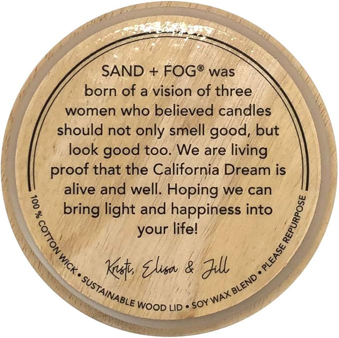 Sand + Fog Scented Candle - Mango Tangerine – Additional Scents and Sizes – 100% Cotton Lead-Free Wick - Luxury Air Freshening Jar Candles - Perfect Home Decor – 12oz