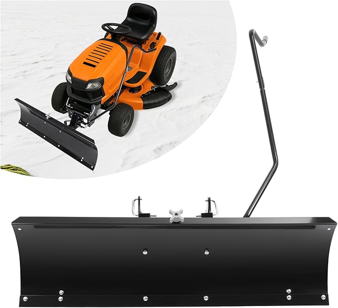 Wutist 46" Black Snow Blade Plows Attachment Compatible with Columbia, Troy-Bilt, Remington, Yard-Man and Yard Machines Heavy Duty Steel