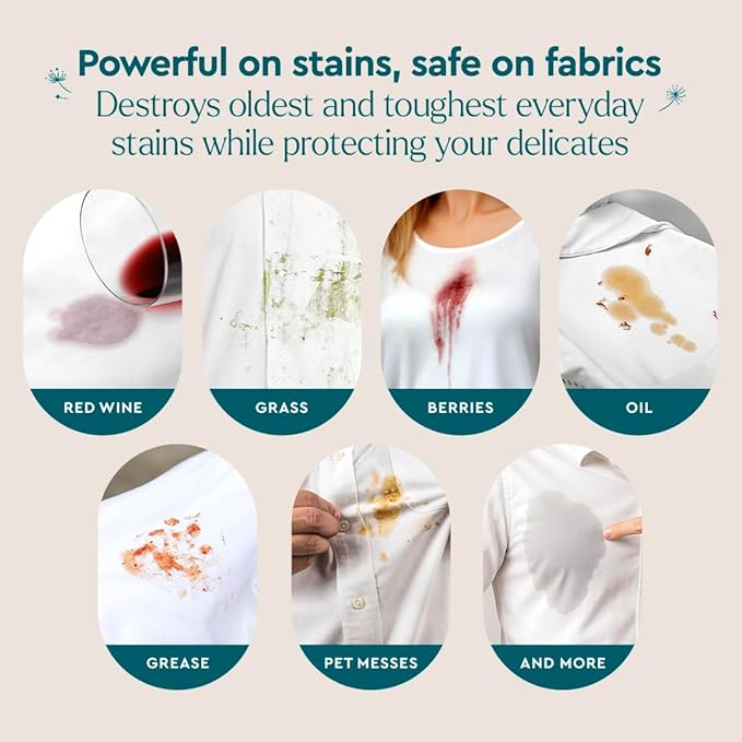 Puracy Stain Remover, Natural Travel and Laundry Stain Cleaner for Clothes, Baby Essentials, Kids Stains, Oil and Fabric Spot Cleaner, Unscented (Stain Remover Spray, 12 fl oz)