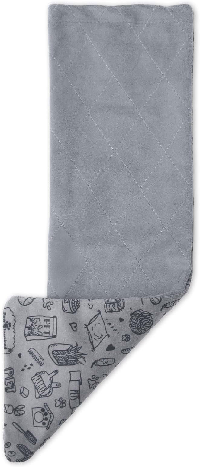 Paw Inspired Fitted Fleece Ramp Cover for Critter Nation Cage, Gray | Ladder Liner for Ferret Nation/Critter Nation Cage, For Ferrets, Rats, Chinchillas, Hedgehogs, Small Animals, Pets