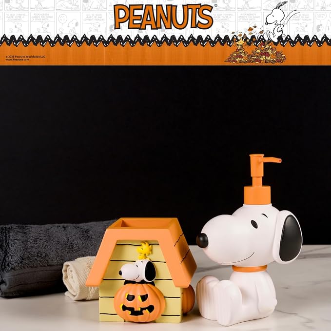 Peanuts Snoopy Toothbrush Holder - Makeup Brushes/Pens Tumbler, (Officially Licensed Product) by Franco