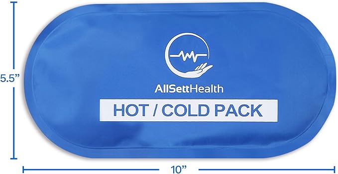 Ice Packs for Injuries Reusable for Swelling & Pain Relief – Soft Gel Ice Packs Reusable, Cold Packs for Injuries, Soft Ice Packs for Sprains, Bruises & Recovery, 10.5 x 5 Inch (4 Pack)