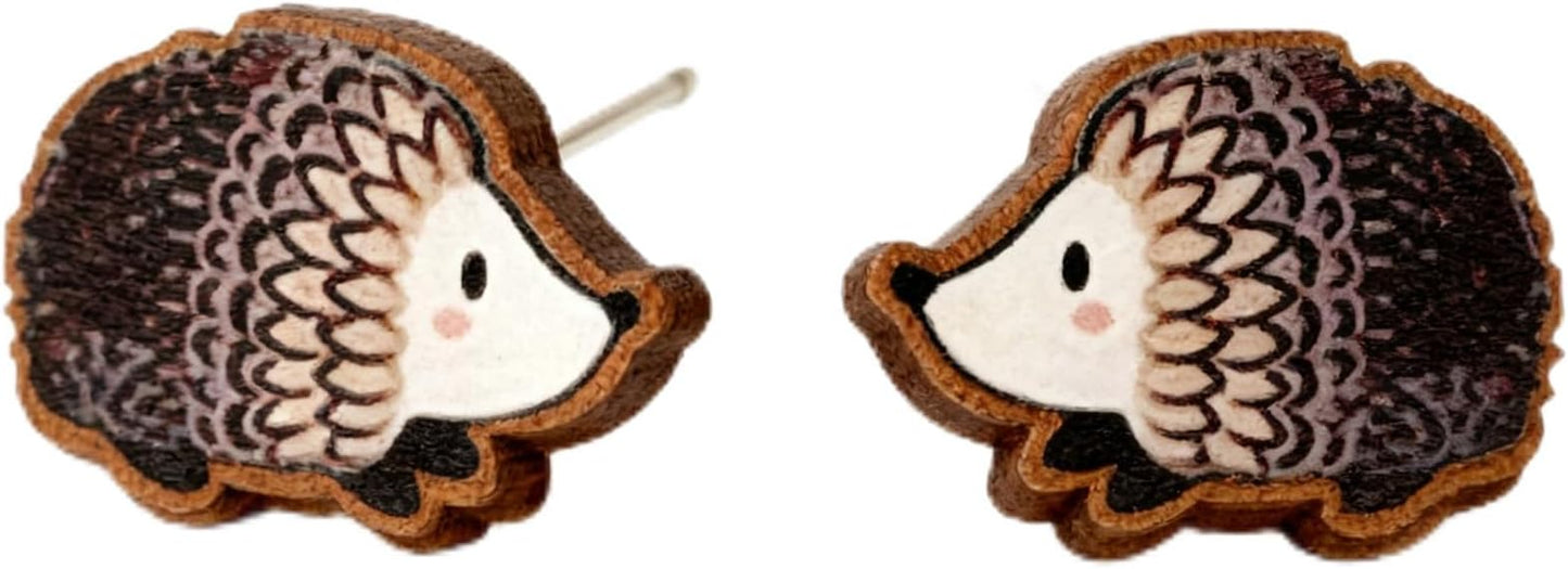 Wooden Stud Earrings for Women Hypoallergenic Jewelry Gifts for Women