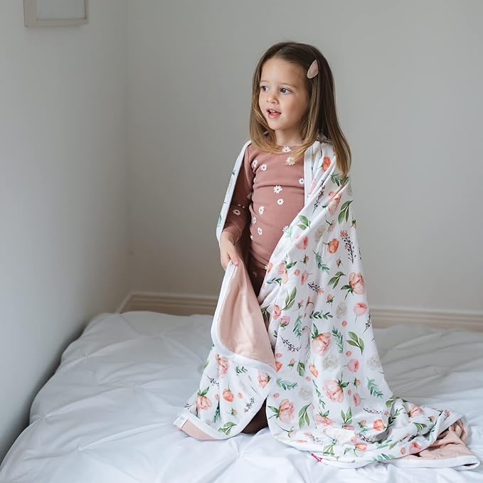 Pobibaby Premium Baby Blanket, Soft Stretchy Quilt for Babies, Toddlers, Kids (Allure)