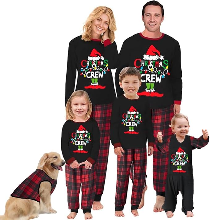 2024 Family Matching Pajamas Sets - Christmas Pjs Sleepwear Outfits for Holiday & Xmas Party