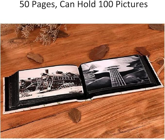 Photo Album 4x6, Soft Fabric Cover Pictures Photo Albums Memory Book for Family Baby Wedding Anniversary Birthday (Multicolor, 100 Pockets)