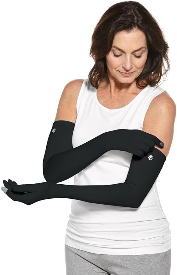 Coolibar Long Full Finger UV Sun Gloves - UPF 50+ Sun Protection - Culebra