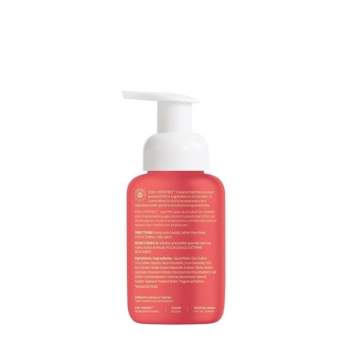 ATTITUDE Foaming Hand Soap for Kids, EWG Verified, Dermatologically Tested, Plant- and Mineral-Based Ingredients, Vegan, Mango, 10 Fl Oz