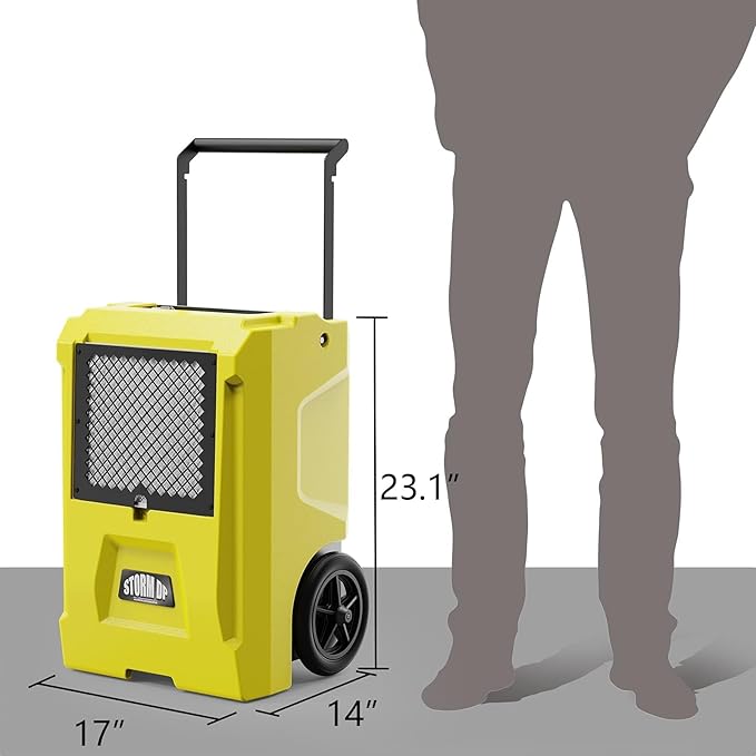 ALORAIR 110 PPD Commercial Dehumidifier APP Control Basement Dehumidifier Up to 1,300 Sq.Ft Dehu with Drain Hose for Garage, Basements, Flood Repair, Industrial Use