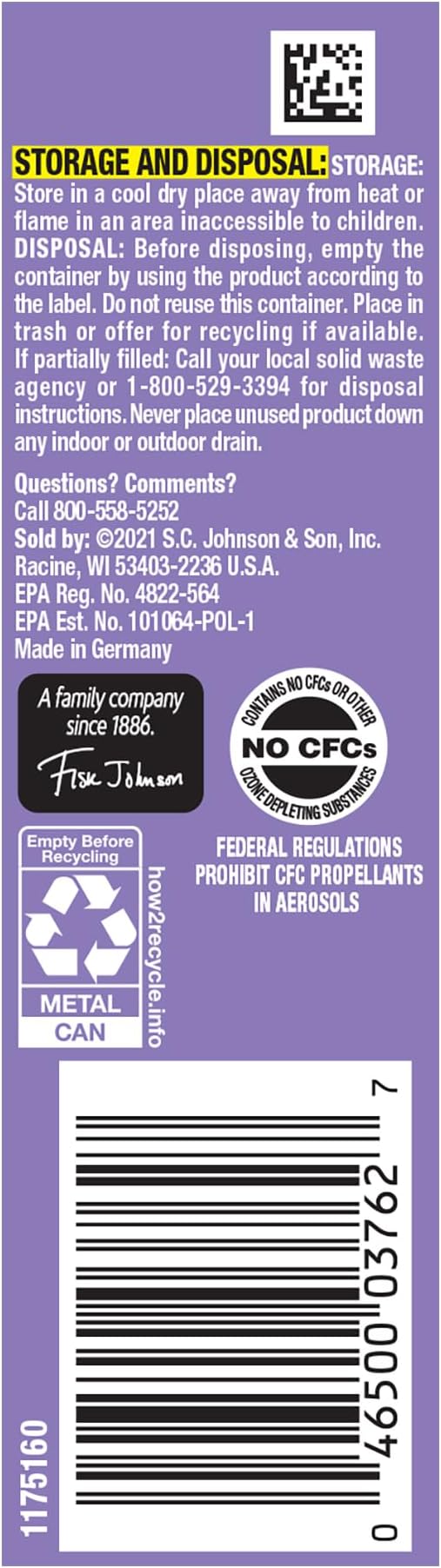 OFF! Clean Feel Insect Repellent Aerosol with 20% Picaridin - Long-Lasting DEET-Free Protection from Mosquitoes, Fragrance-Free Pest Control For Ticks & Flies, Camping, Bug Spray - 5 oz