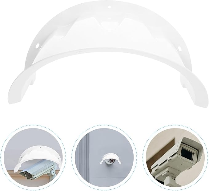 HOMSFOU Outdoor Camera Rain Cover Weatherproof Protective Roof Shield Sun Shade Cover for Security Cameras 11.41X8.07X6.18 Inch Easy Installation Durable Outdoor Camera Protector