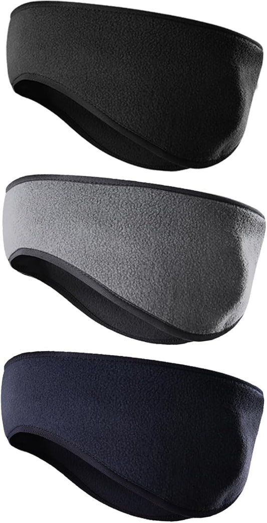 JOEYOUNG Fleece Ear Warmers for Men Women Kids - Winter Headband Ear Muffs Ear Covers for Cold Weather Running Cycling Ski