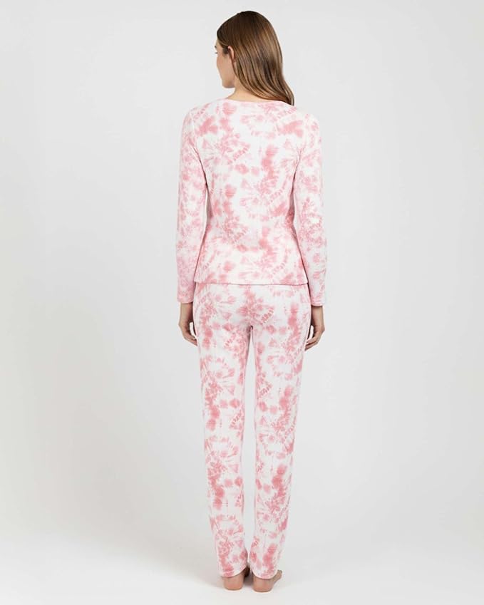 Real Essentials 2 Pack: Women's Comfy Pajama Sets - Short & Long Sleeve Ladies Loungewear Sleepwear PJs (Available In Plus)