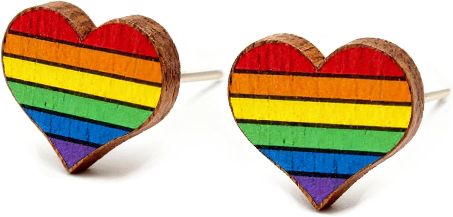 Wooden Stud Earrings for Women Hypoallergenic Jewelry Gifts for Women