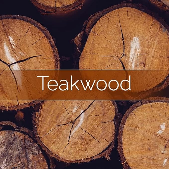 Phoenix Wick - Scented Candles & Wax Refills (Teakwood, Candle Kit - 7oz/50Hrs)