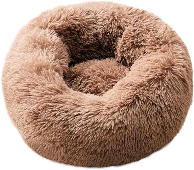 Cat Bed for Indoor Cats,Mini Plush Self Warming Kitten Bed, 20 Inch | Soft Round Fluffy Dog Bed and Cat Nest for Kittens and Small Dogs, Cozy Medium Bed for Indoor and Warm Autumn or Winter Sleep