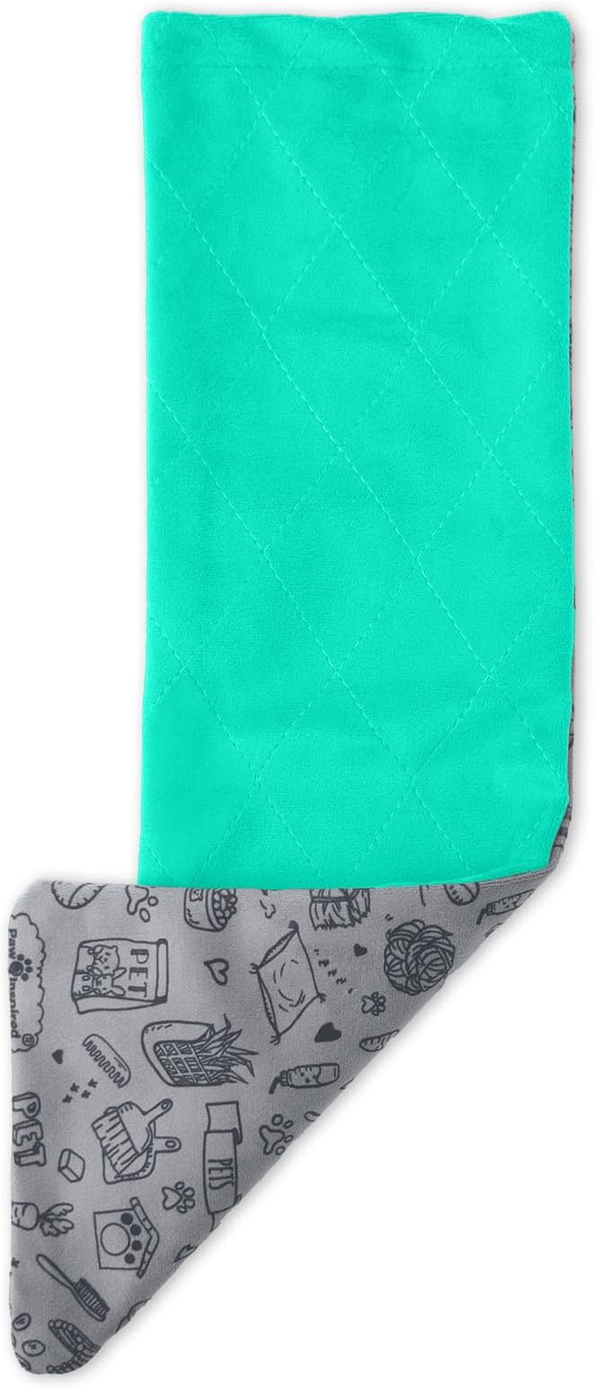 Paw Inspired Fitted Fleece Ramp Cover for Critter Nation Cage, Green | Ladder Liner for Ferret Nation/Critter Nation Cage, For Ferrets, Rats, Chinchillas, Hedgehogs, Small Animals, Pets