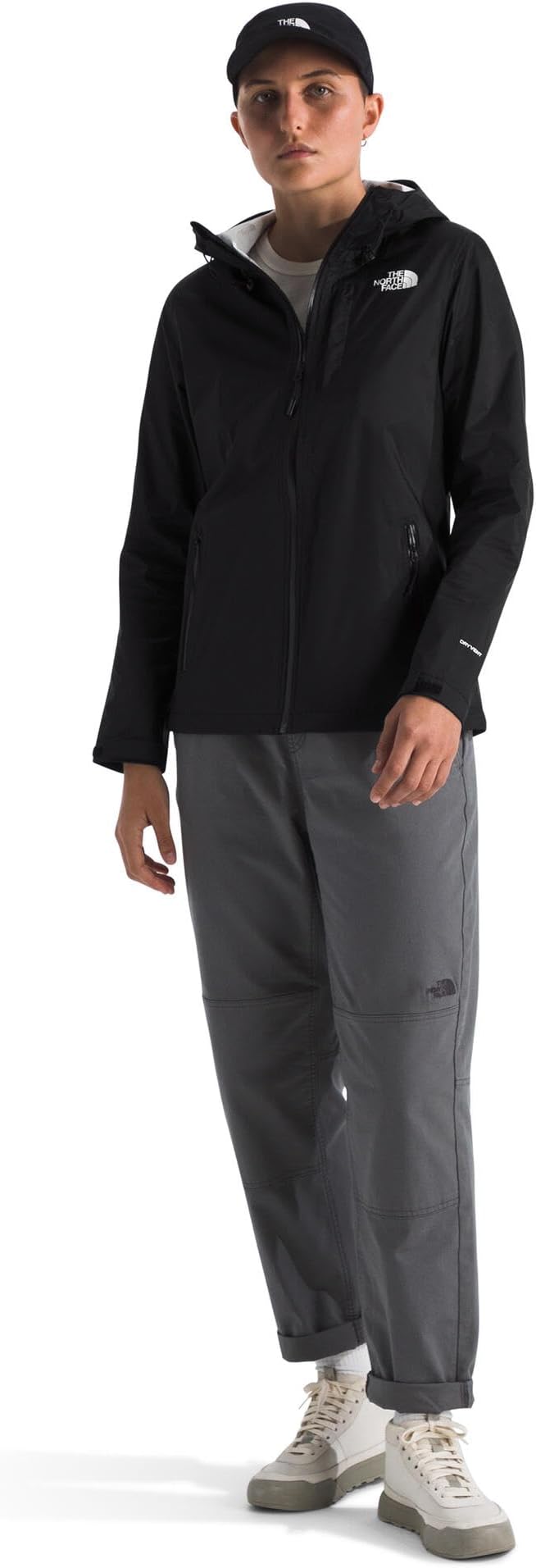 THE NORTH FACE Women's Alta Vista Rain Jacket | 3 Piece Hood With Adjustable Cinch-cord, Waterproof, Breathable