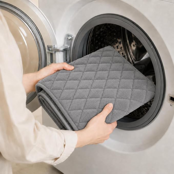 Washable Guinea Pig Fleece Bedding, 43"x29" Reusable Cage Liner 2 Pack | C&C 2x3 Cage Bedding, Absorbent, Non-Slip, Waterproof Rabbit Bedding, Machine Washable, Small Animal Cage Accessory